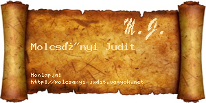 Molcsányi Judit névjegykártya