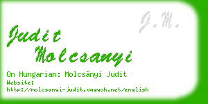judit molcsanyi business card